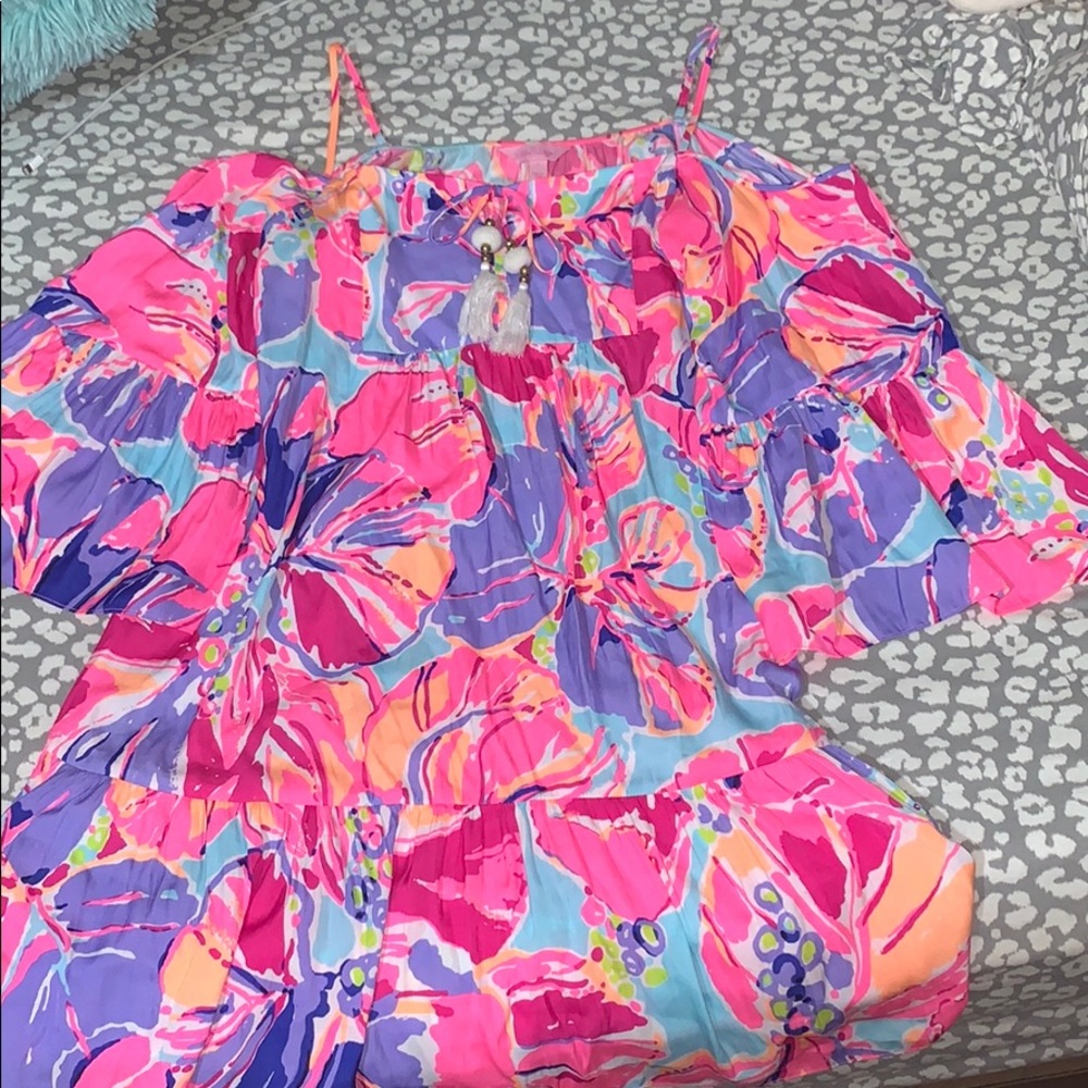 Lilly Pullitzer, quater sleeve dress.